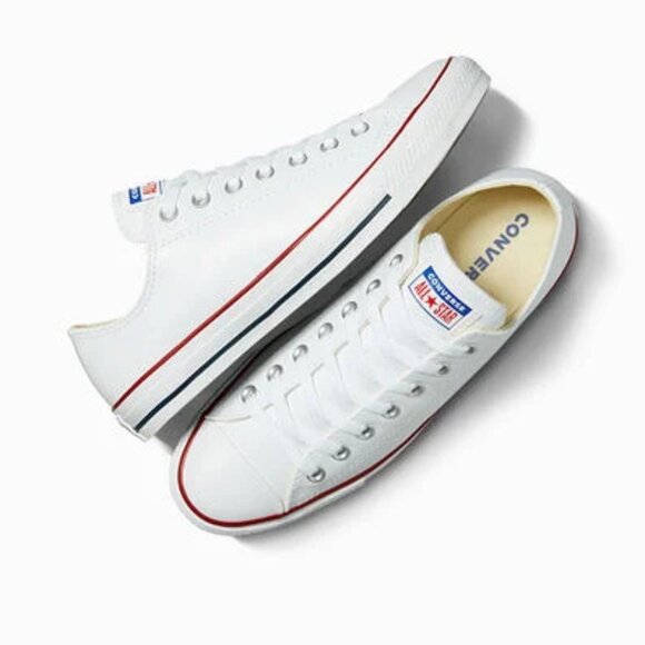 CONVERSE All Star White Low Top Sneakers Chuck Taylor Shoes SZ W9.5 -M7.5 - Picture 1 of 15